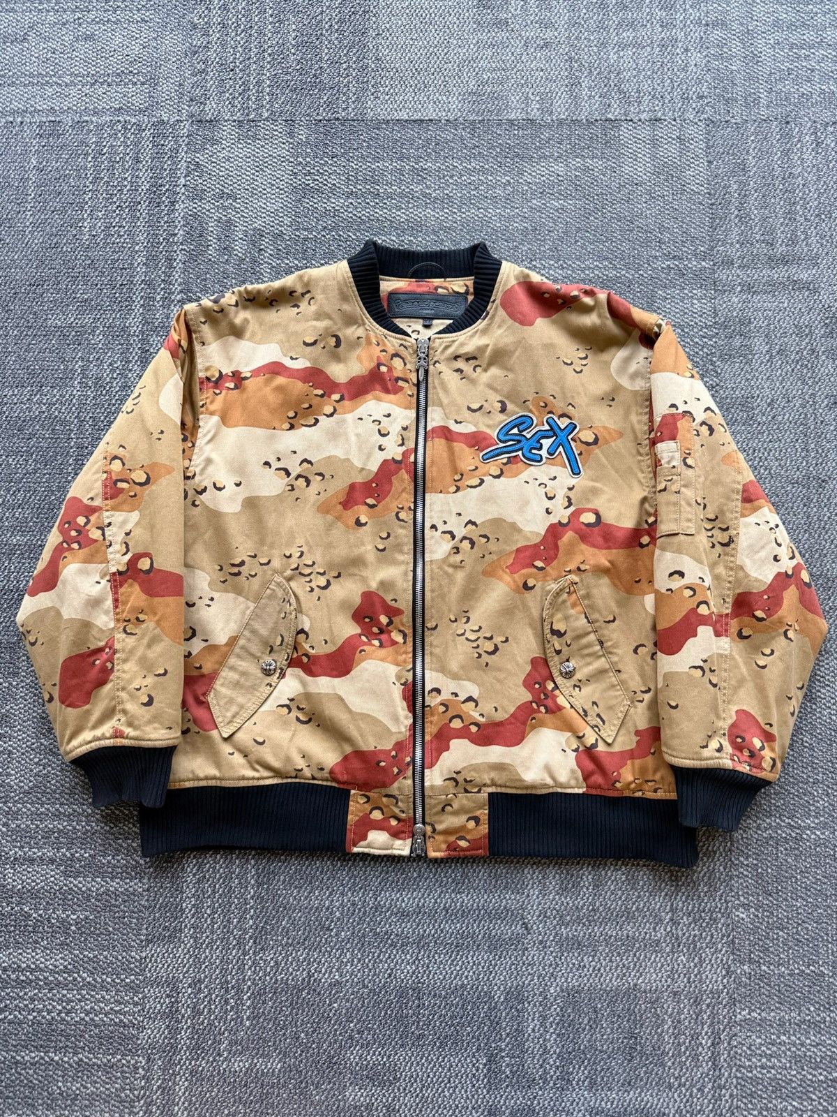 Chrome Hearts Chrome Hearts Mattyboy Sex Record Camo Bomber jacket Size US XL / EU 56 / 4 - 1 Thumbnail