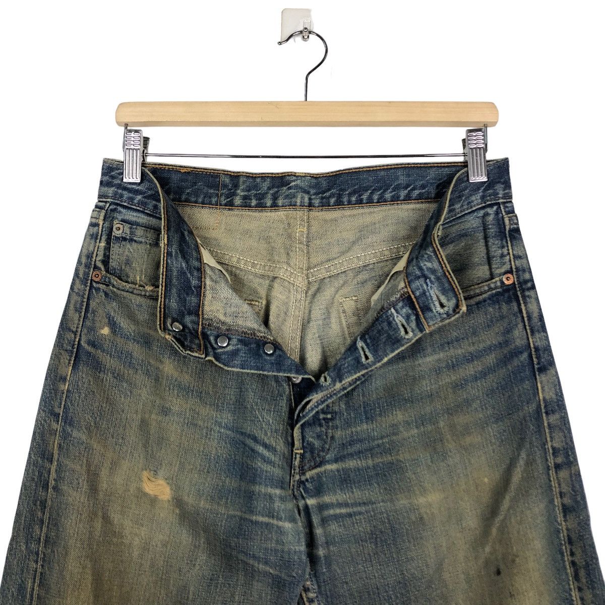 Levi's 🔥Vintage Distressed Denim Rusty Levi’s 501 Travis Scott Size US 30 / EU 46 - 14 Thumbnail