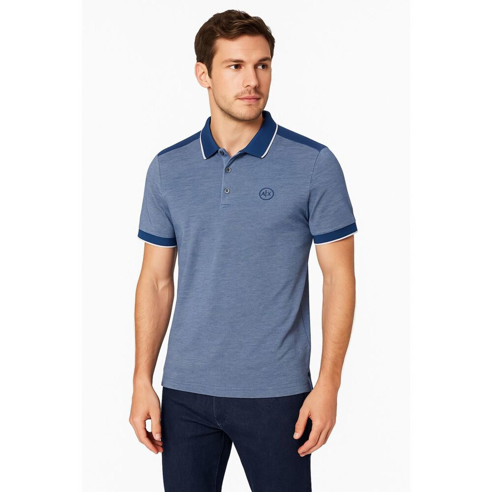Other Men’s short sleeve polo shirt – Blue/Navy – Size M Size US M / EU 48-50 / 2 - 1 Thumbnail