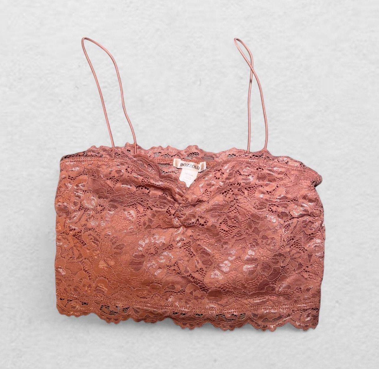 Other Boho pink lace bralette / crop top Size M / US 6-8 / IT 42-44 - 1 Thumbnail