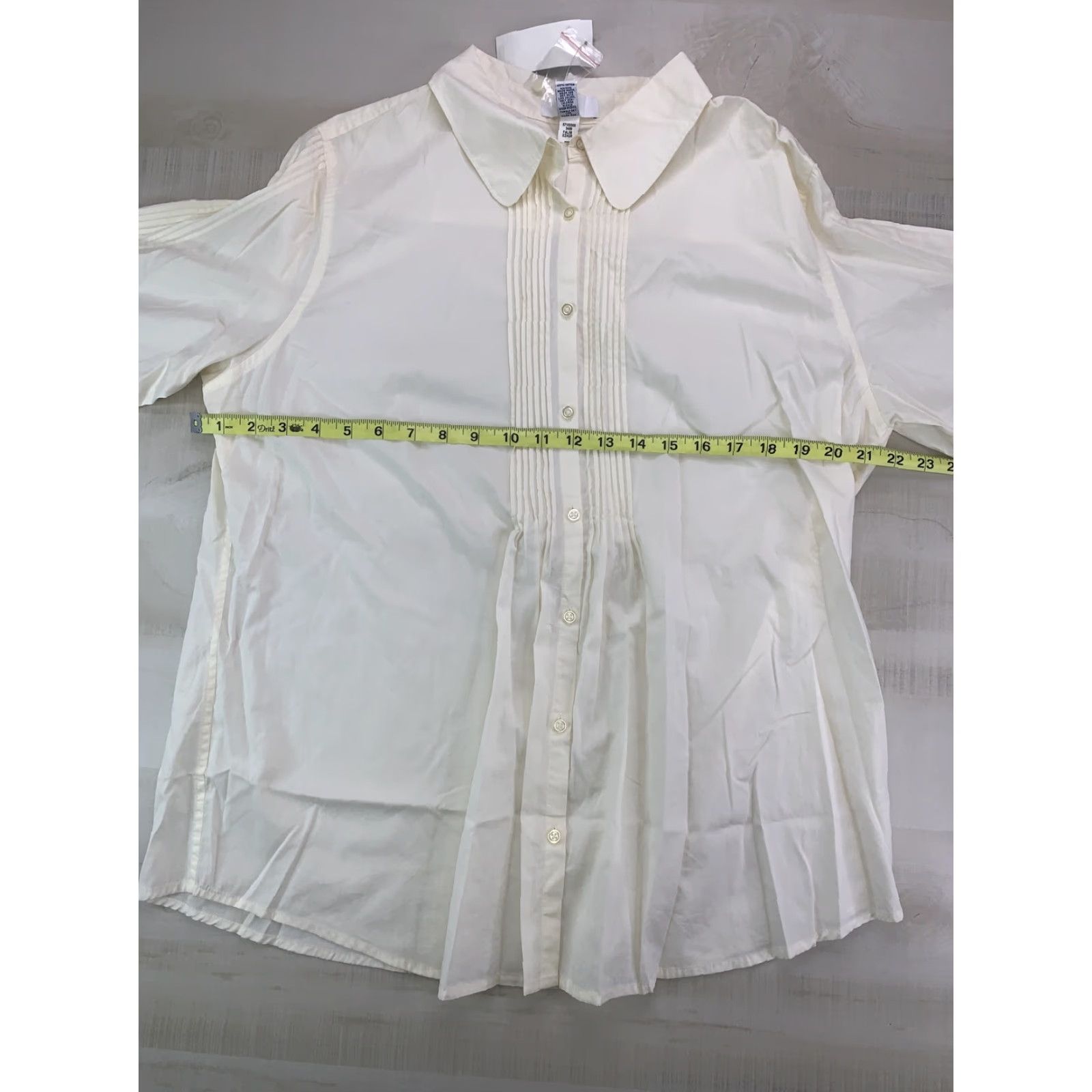 Gap Gap Womens Ivory Pleated Front/Sleeve 3/4 Sleeve SZ XL NWD-#690 Shirt Womens XL Ivory Pleated Front/Sleeve 3/4 Sleeve Gap Size XL / US 12-14 / IT 48-50 - 5 Thumbnail