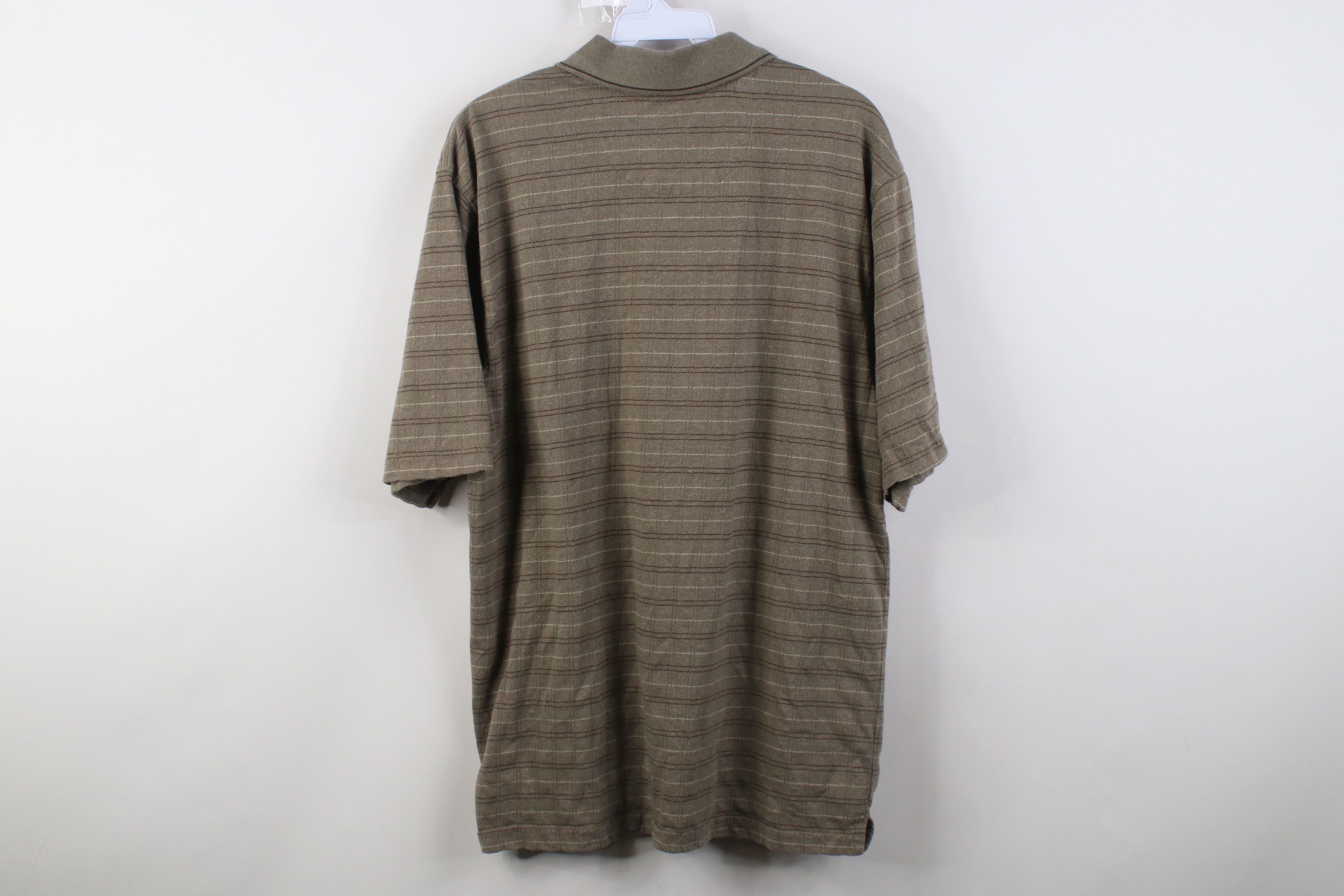 Vintage Vintage 90s Streetwear Striped Knit Golf Polo Shirt Size US L / EU 52-54 / 3 - 8 Thumbnail