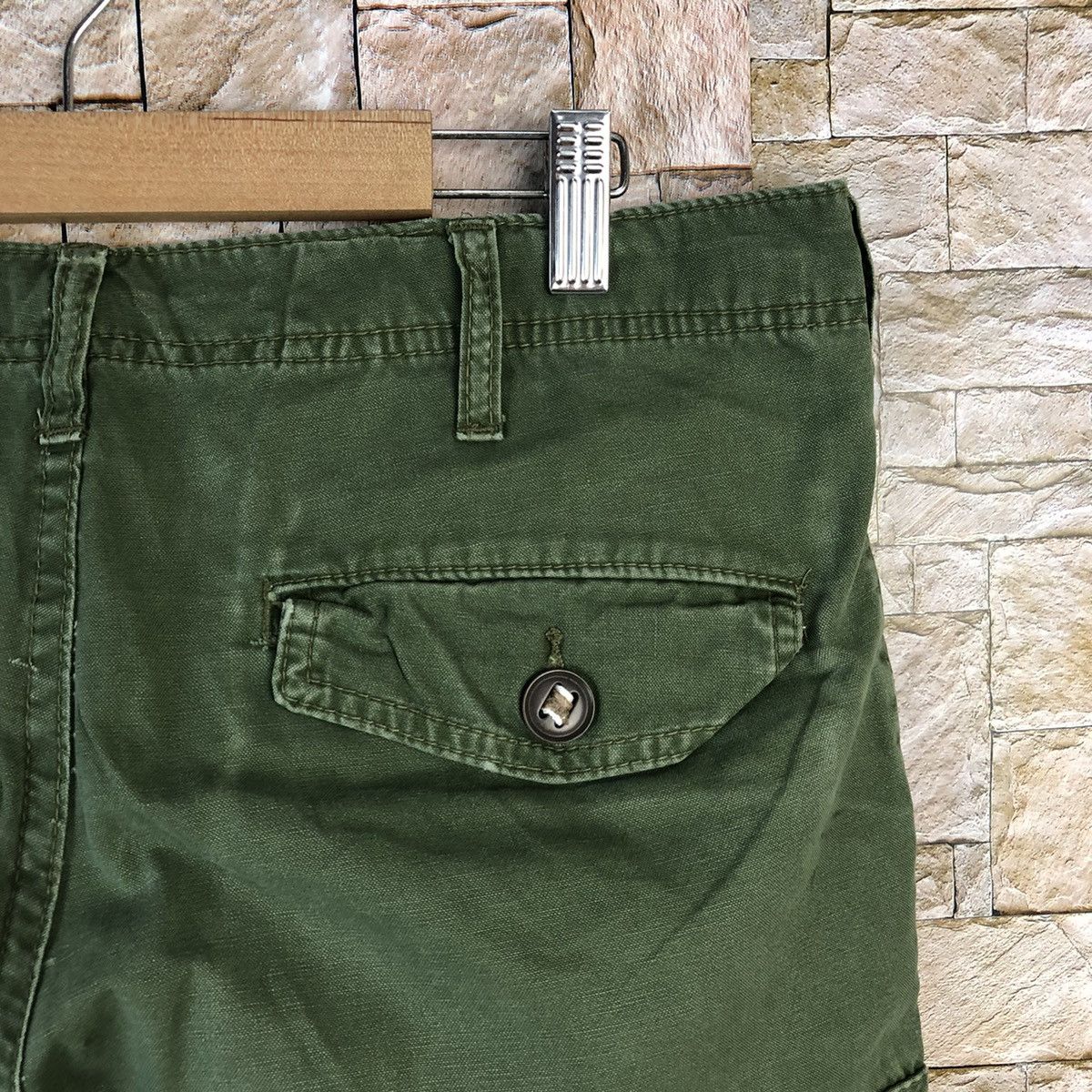 Japanese Brand Japanese Brand Green Cargo Multipocket Pants #A1164 Size US 32 / EU 48 - 19 Thumbnail