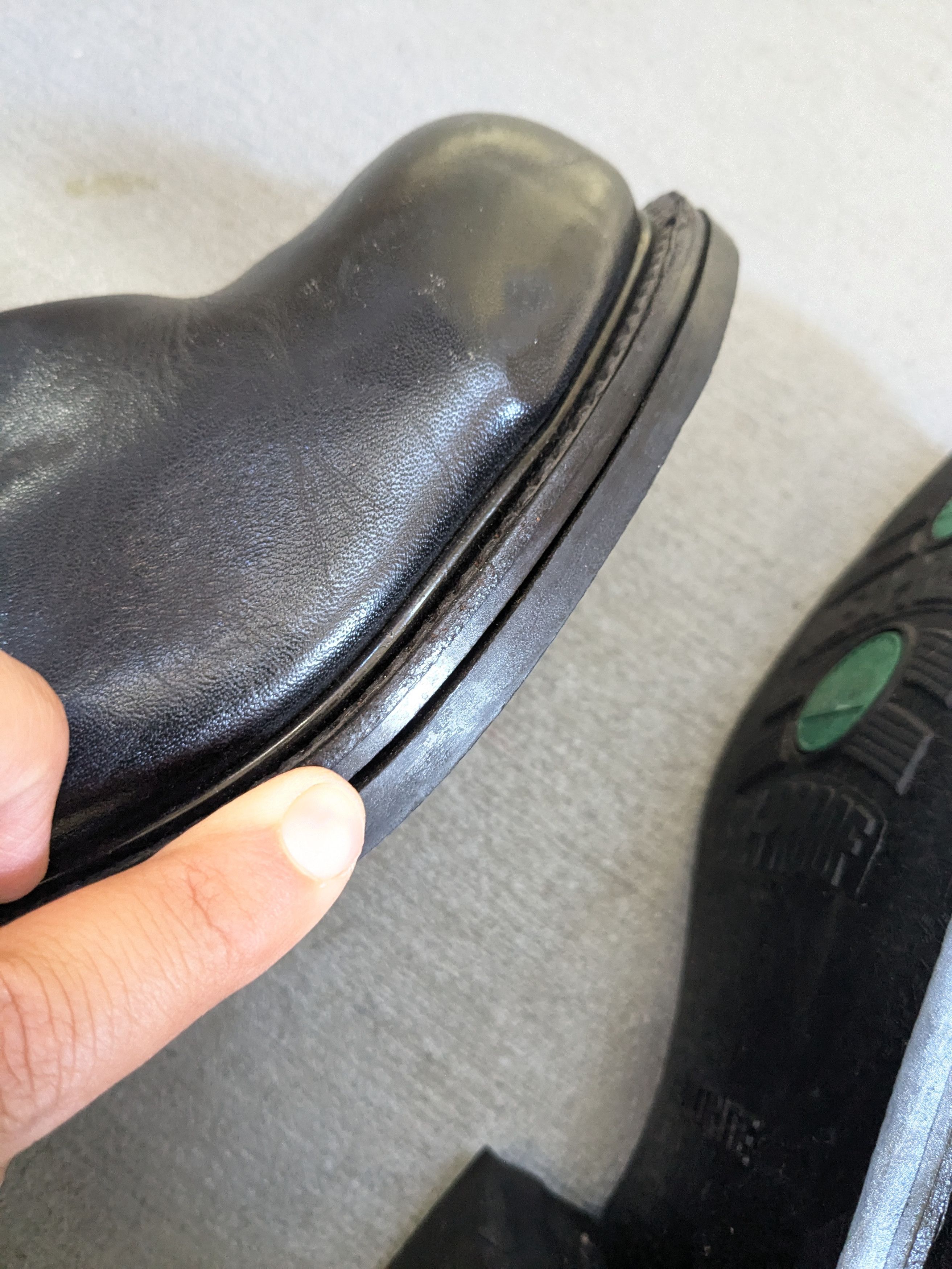 Genuine Leather Vintage Chelsea Boots Black Leather 11 Mexico Steel Toe Size US 11 / EU 44 - 10 Thumbnail