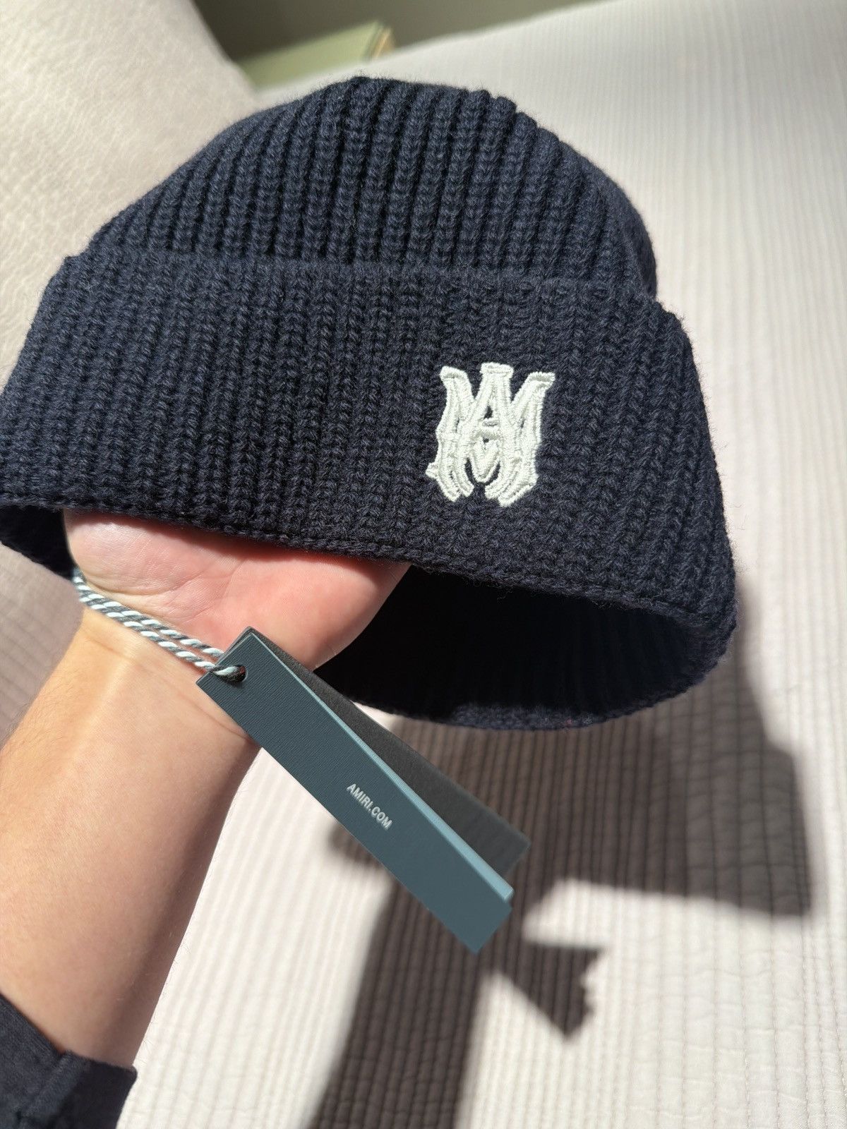 Amiri Midnight Blue Amiri "MA Beanie" Size ONE SIZE - 3 Thumbnail