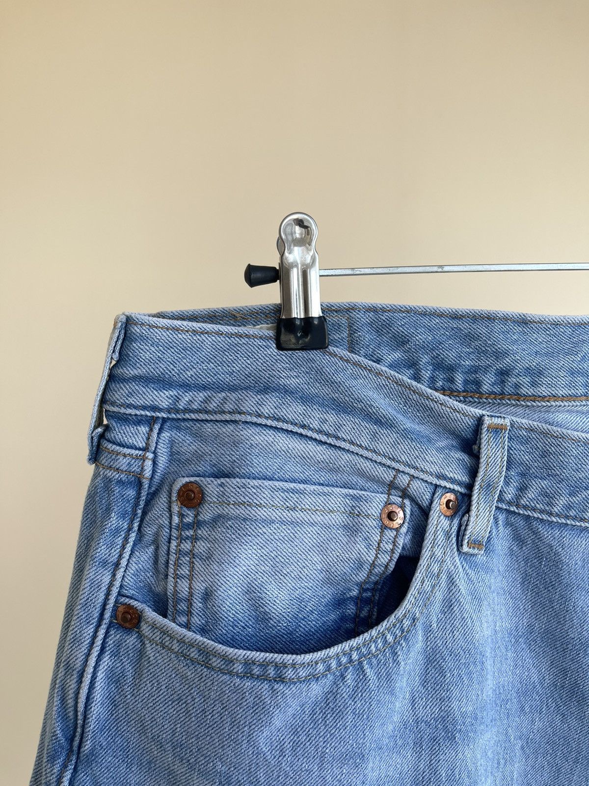 Levi's Premium 501 Big E Straight Tapered Regular Fit Denim Jeans Size US 36 / EU 52 - 4 Thumbnail