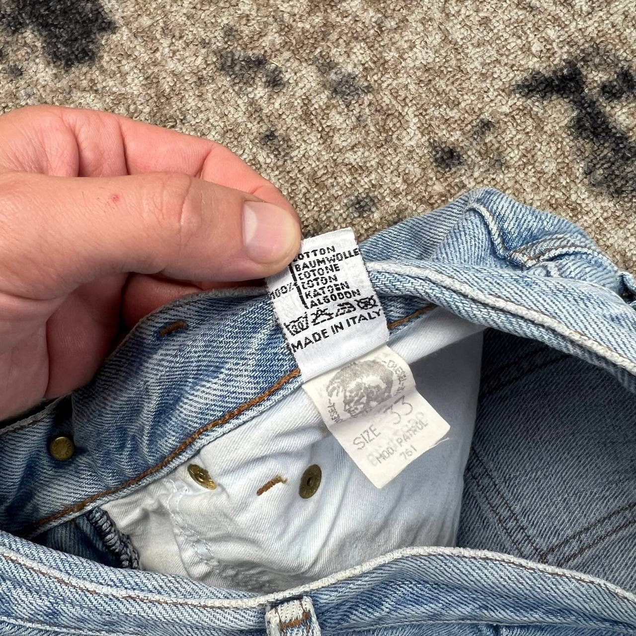 Diesel Diesel Vintage Y2K Baggy Denim Jeans Streetwear Style Size US 33 - 9 Thumbnail