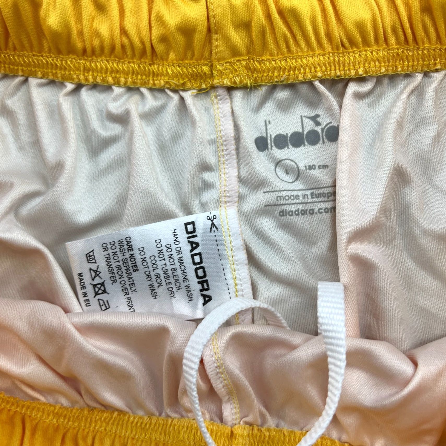 Diadora Diadora FK Bodo Glimt 2021 2022 Home Shorts Large Adult Football Norway Yellow Diadora Shorts Male Athletic Soccer Regular XS? Size US 33 - 4 Thumbnail