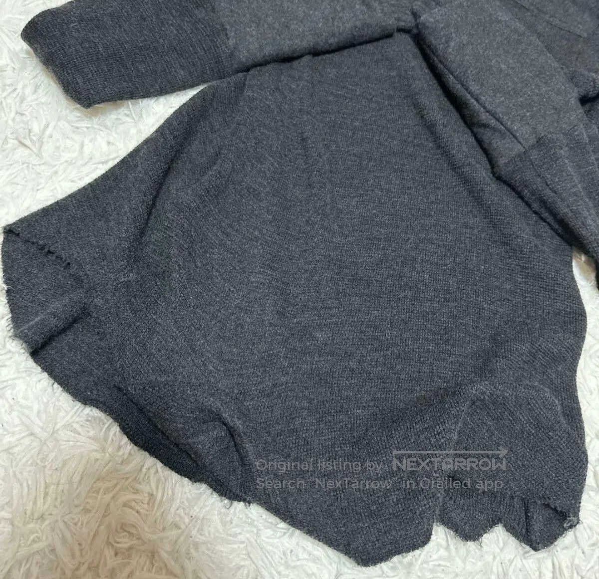 Yohji Yamamoto Y's RED Label Deformed Turtle Roll Sleeves. Size M / US 6-8 / IT 42-44 - 5 Thumbnail