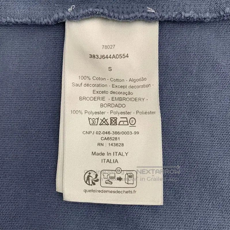Dior Dior Men's Blue Cotton T-Shirt . Size US S / EU 44-46 / 1 - 7 Thumbnail
