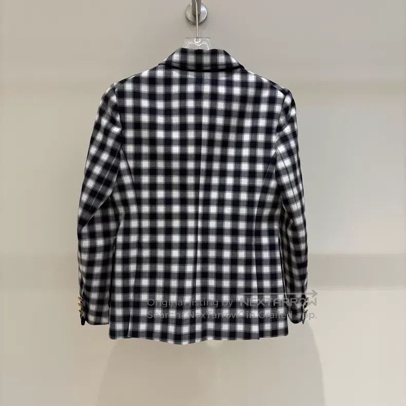 Louis Vuitton Louis Vuitton SS23 checked Logo printed single-breasted bl Size XS / US 0-2 / IT 36-38 - 2 Thumbnail