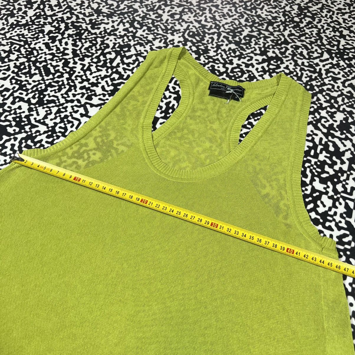 Salvatore Ferragamo Vintage 90s Salvatore Ferragamo Mesh Flared Maxi Dress Rare Size S / US 4 / IT 40 - 20 Thumbnail