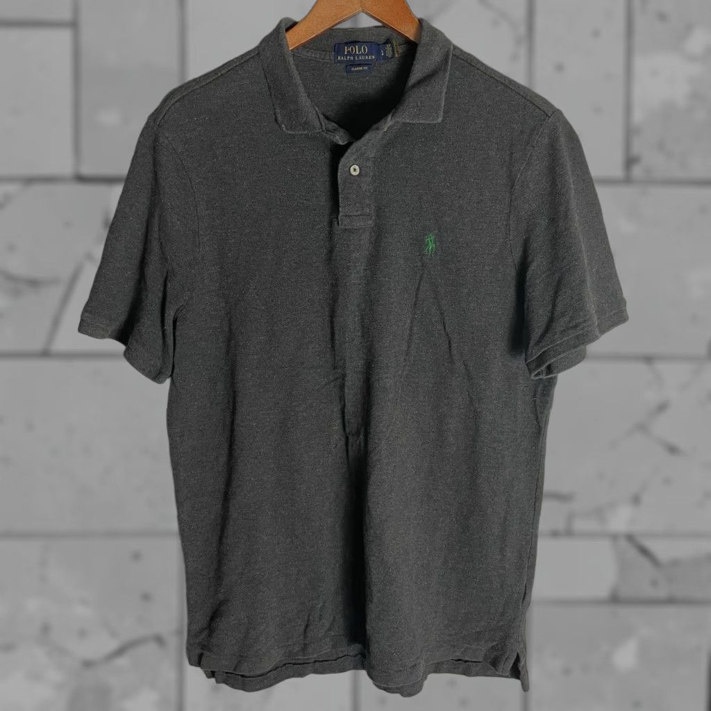 Polo Ralph Lauren Polo Ralph Lauren Polo Shirt Mens L Gray Classic Fit Size US L / EU 52-54 / 3 - 1 Thumbnail
