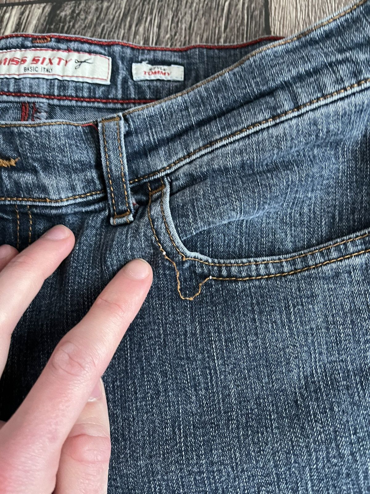 Hysteric Glamour × Miss Sixty Vintage Miss Sixty Style Tommy Denim Flared Y2K Jeans Size 31" - 9 Thumbnail