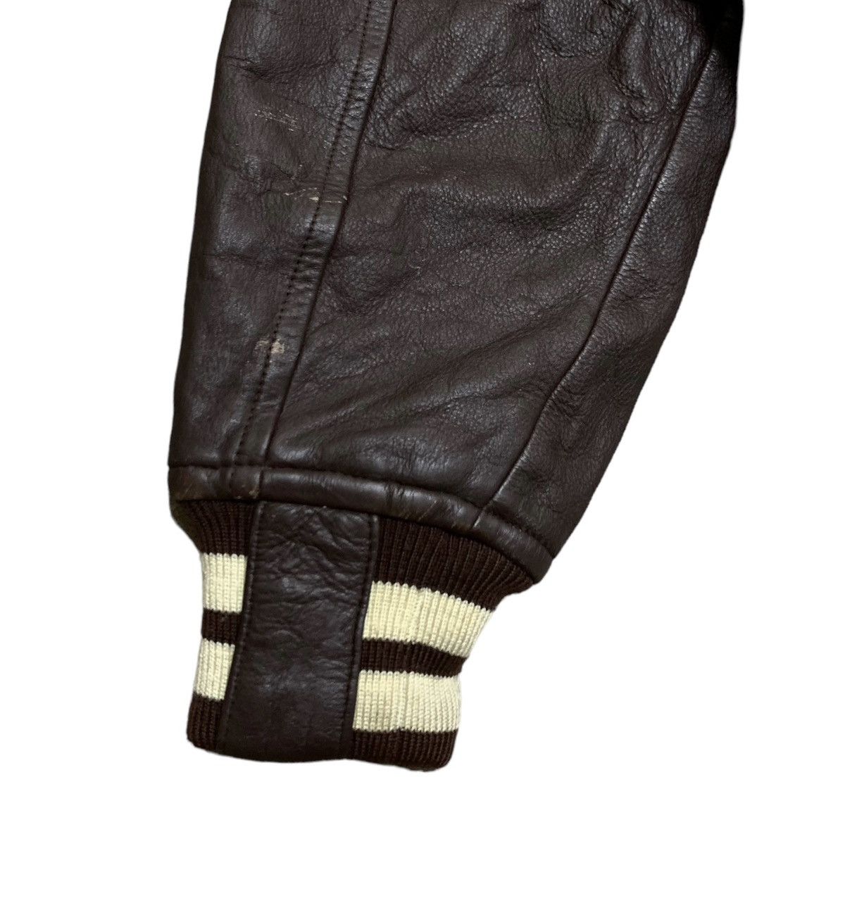 Japanese Brand Rare Design Vintage Brand Ixi:z Leather Varsity 1990s Size US M / EU 48-50 / 2 - 6 Thumbnail
