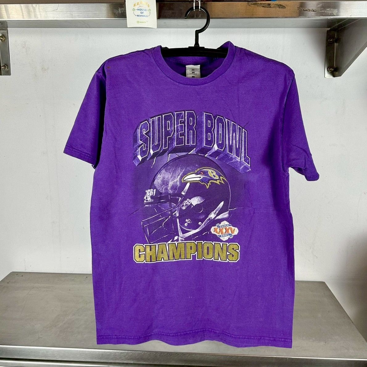 Fruit Of The Loom × NFL × Vintage 2000 Baltimore Ravens Super Bowl Champions NFL T-shirt Size US L / EU 52-54 / 3 - 1 Thumbnail