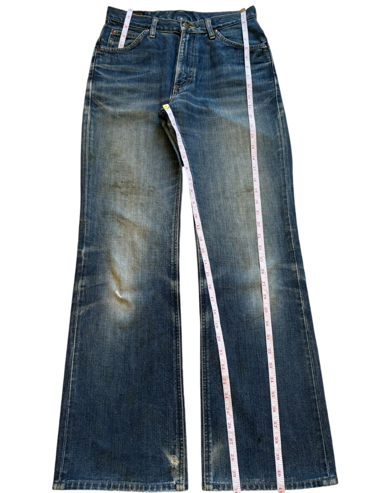 Japanese Brand × Lee Vintage Japanese Miss Lee Mud Wash Bootcut Jeans Size 29" - 14 Thumbnail