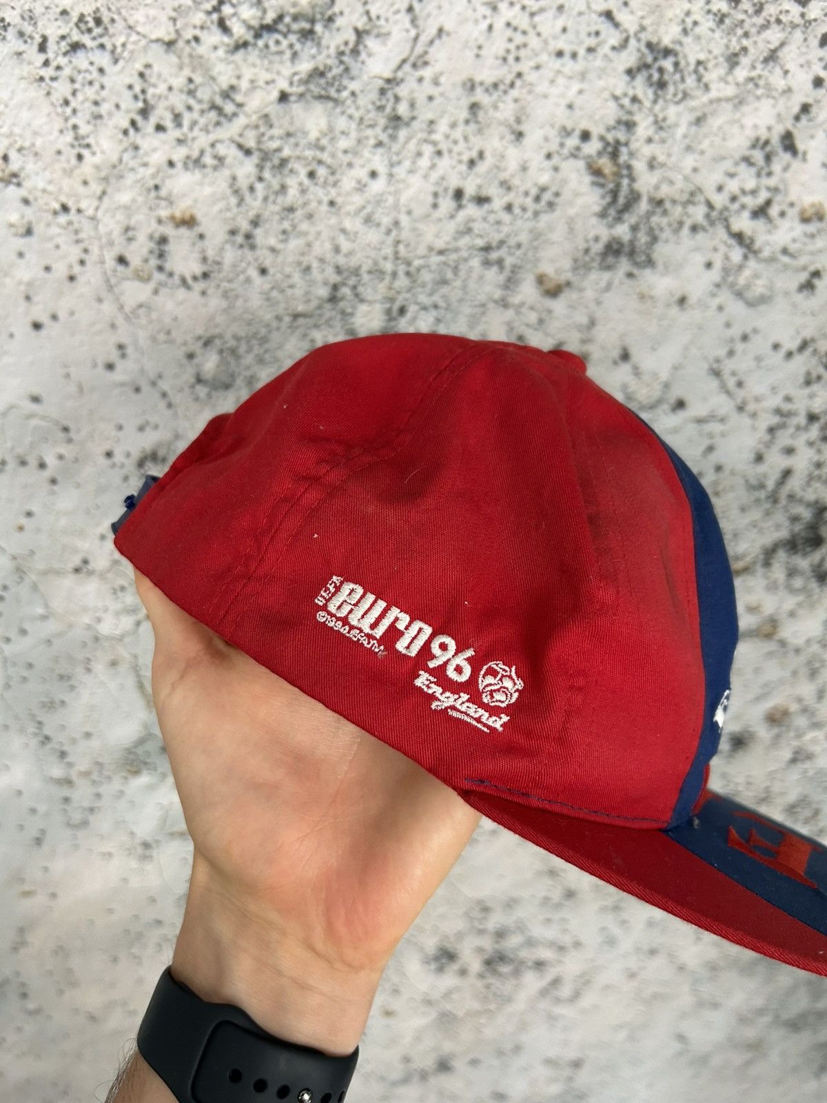 Vintage Vintage England Euro 1996 Nutmeg Hat Cap Football Soccer Size ONE SIZE - 3 Thumbnail
