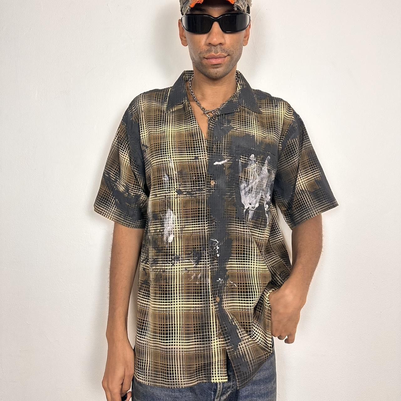 Vintage ASTROBOI* 'Dries' Plaid Short Sleeve Button Up Shirt - XL Size US XL / EU 56 / 4 - 7 Thumbnail