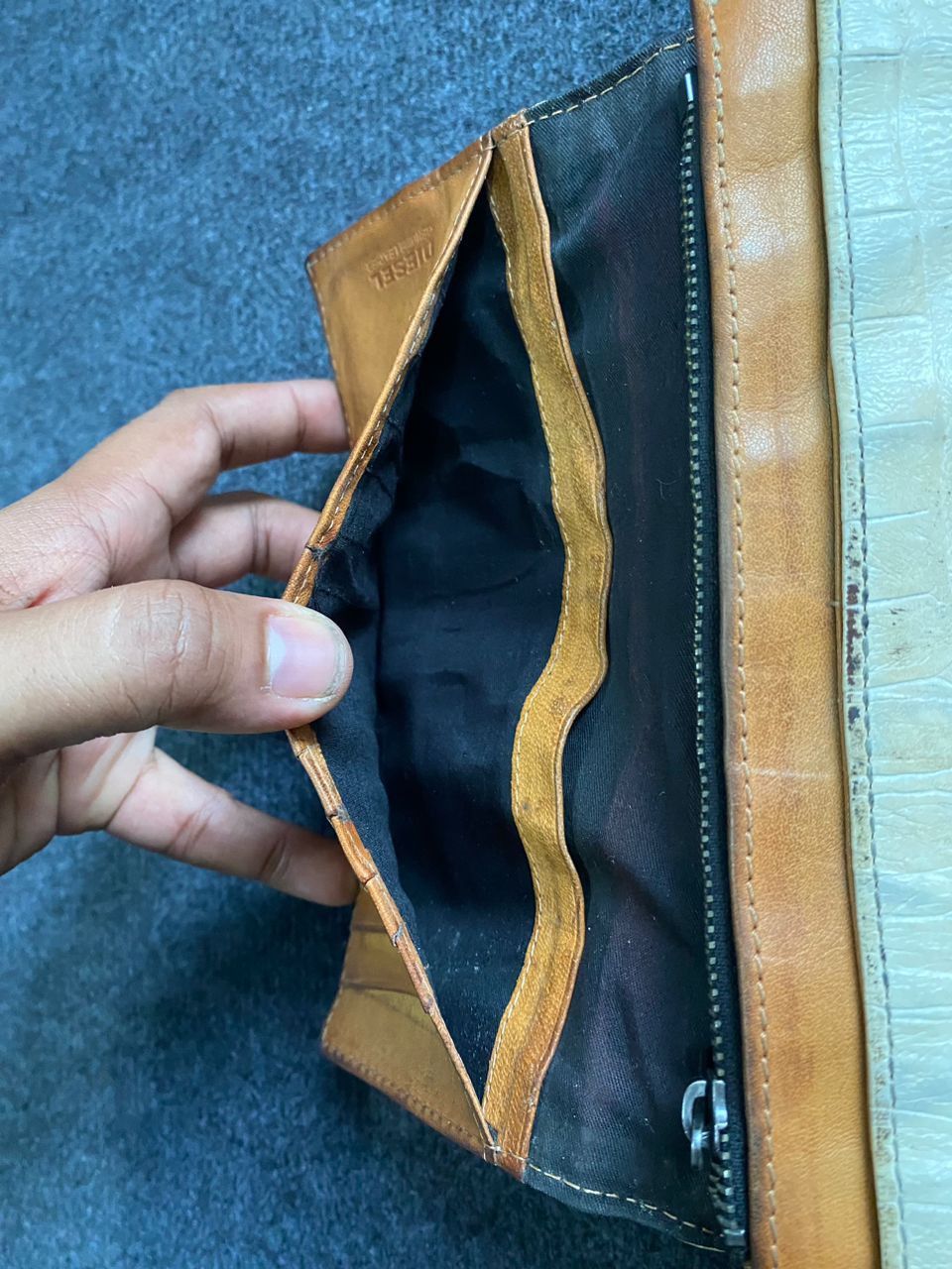 Diesel × Genuine Leather Diesel Crocs Embossed Genuine Leather Wallet Size ONE SIZE - 16 Thumbnail