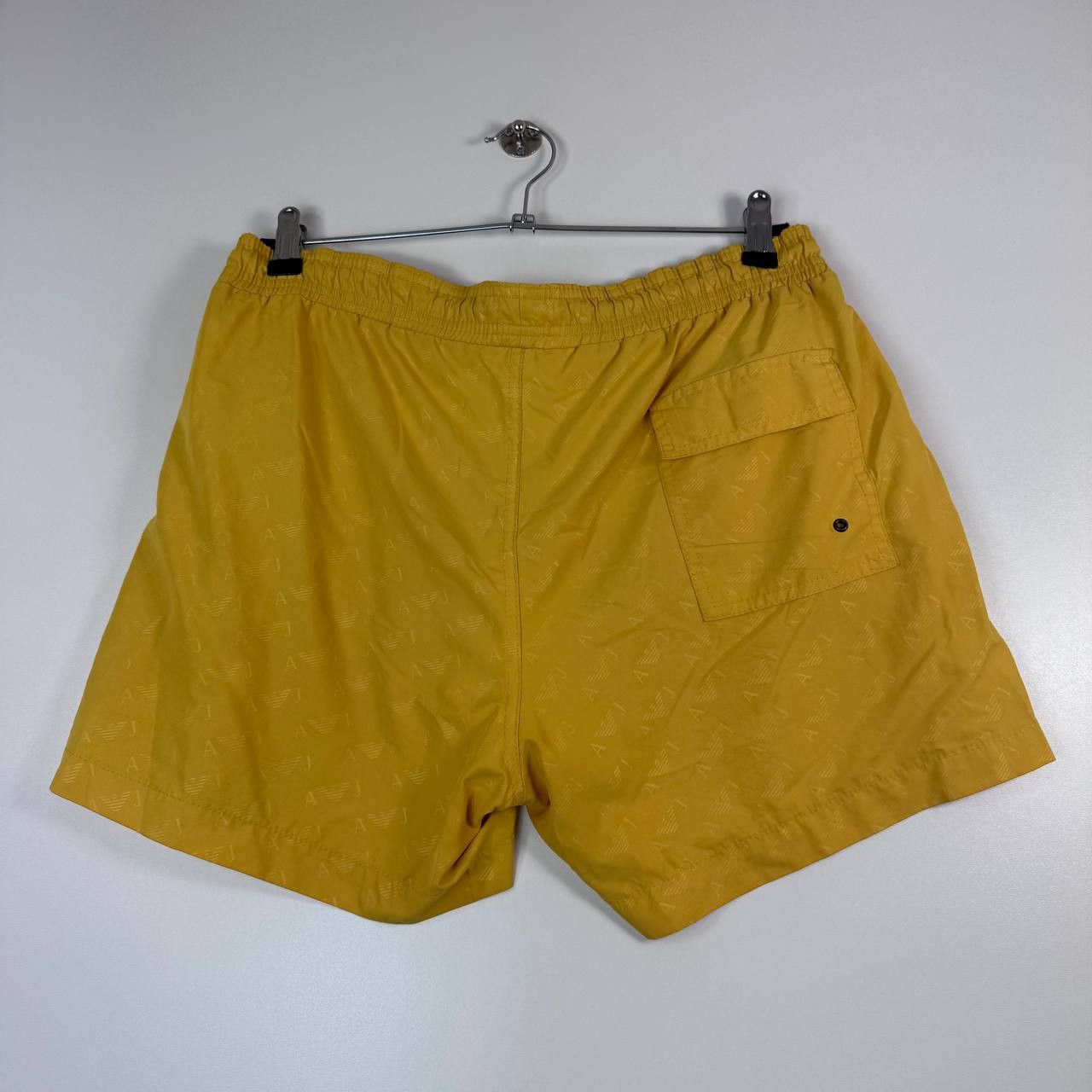 Armani Armani Jeans Aj Swim Shorts Yellow Logo Mens Size L Size US 34 / EU 50 - 8 Thumbnail