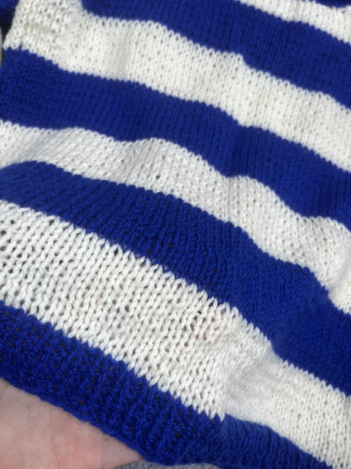 Japanese Brand × Vintage Vintage Y2K stripped knitted pullover sweater old money Size S / US 4 / IT 40 - 5 Thumbnail