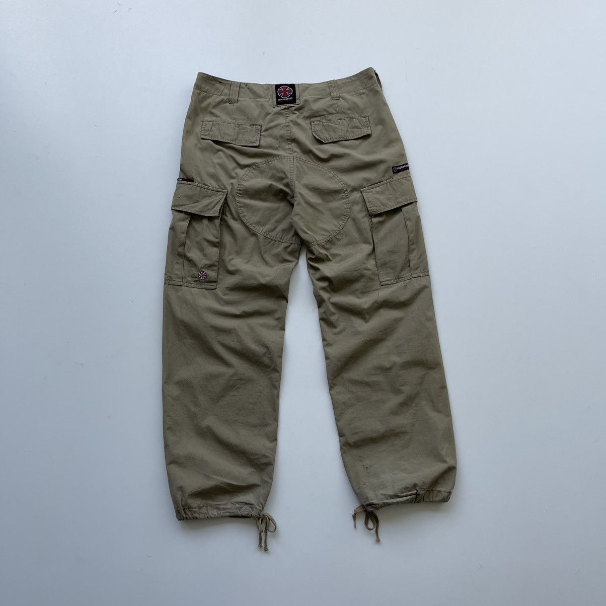 Independent Truck Co. Independent Track Company Vintage Cargo Pants Beige Y2K Size US 34 / EU 50 - 3 Thumbnail