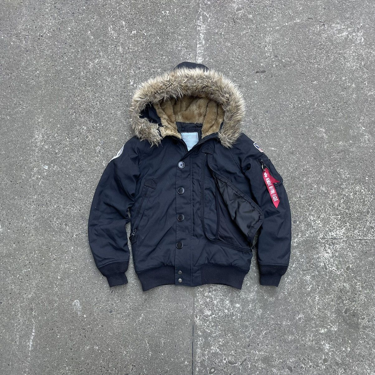 Alpha Industries × If Six Was Nine Vintage Alpha Industries Faux Fur Hood Bomber Jacket Alaska Size US M / EU 48-50 / 2 - 2 Thumbnail