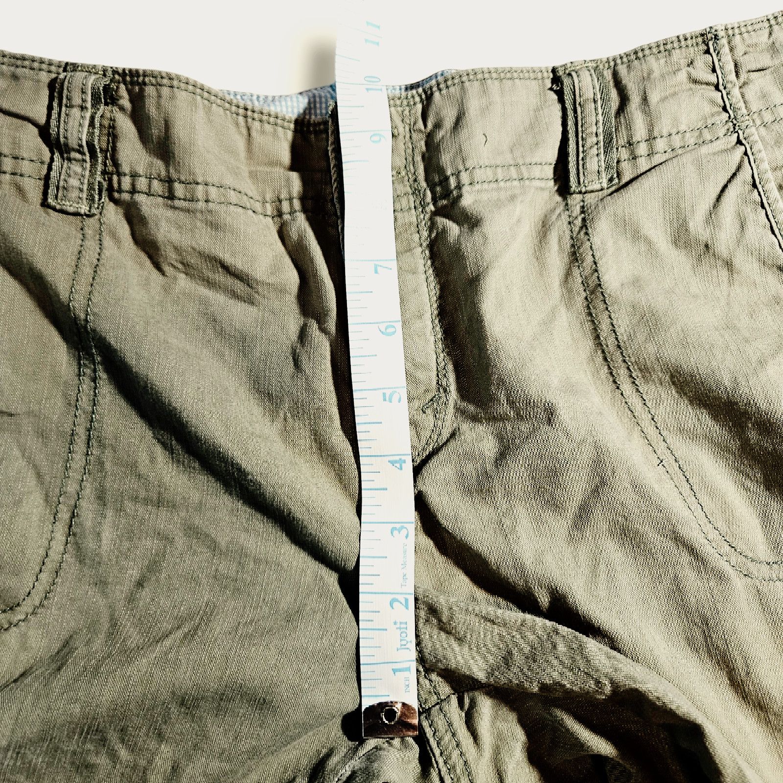 Levi's EUC VTG Levi's Crafted Pride Cargo Shorts Sz. 8 Khaki Green Size 30" / US 8 / IT 44 - 10 Thumbnail