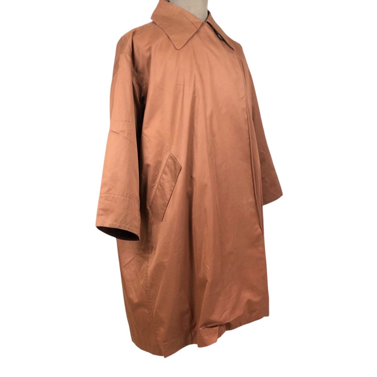 Issey Miyake Vintage 80s Issey Miyake Windcoat Trench Coat Permanente Size US M / EU 48-50 / 2 - 2 Thumbnail