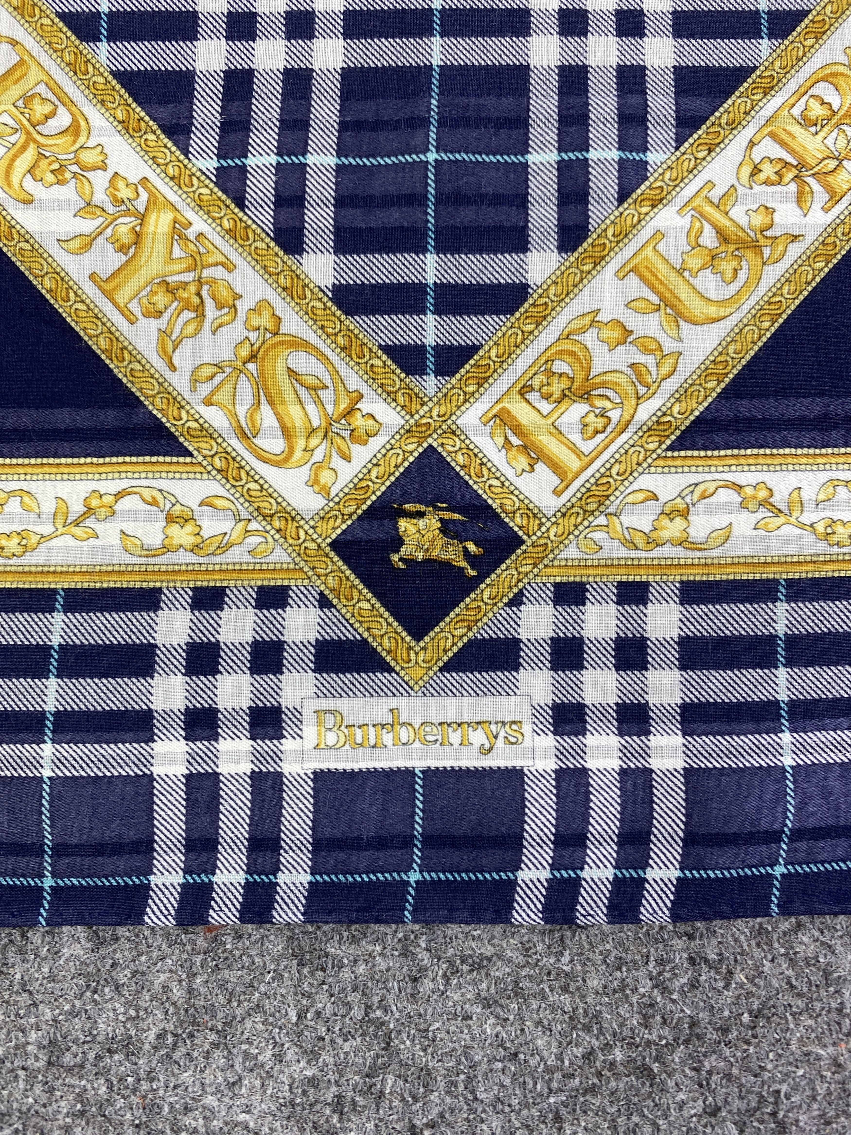 Burberry Vintage Burberry Handkerchief / Neckerchief HKC1066 Size ONE SIZE - 5 Thumbnail