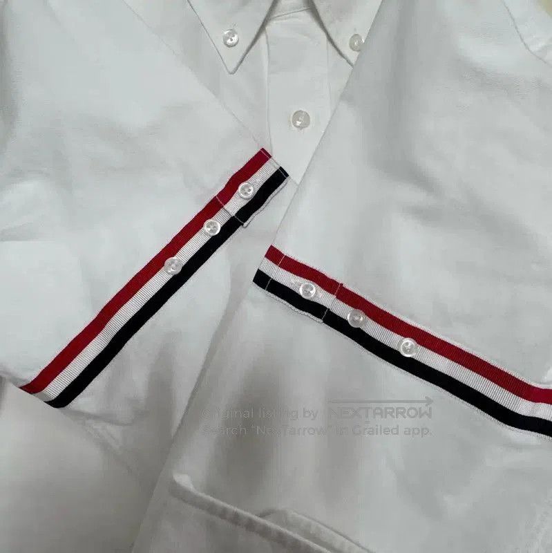 Thom Browne Thom Browne Long Sleeve Striped Cotton Shirt . Size US S / EU 44-46 / 1 - 5 Thumbnail