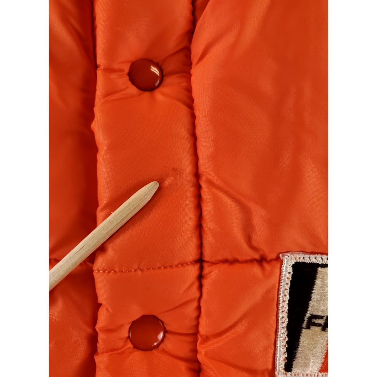 Vintage Fram Autolite Weathercaster Vest VTG 70s Snap Orange Mens L Puffer Jacket Jacket Orange Mens L Size US L / EU 52-54 / 3 - 5 Thumbnail