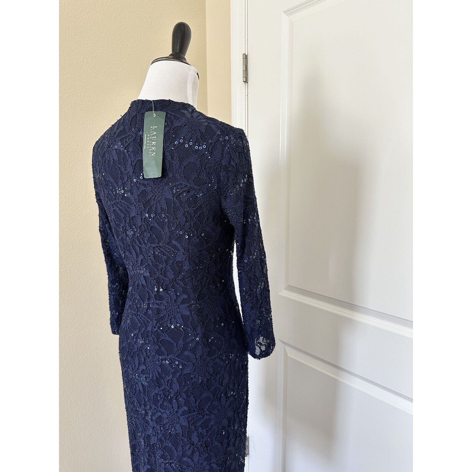 Ralph Lauren Ralph Lauren Blue Sequin Cocktail Dress Size 2 NWT Size XS / US 0-2 / IT 36-38 - 10 Thumbnail