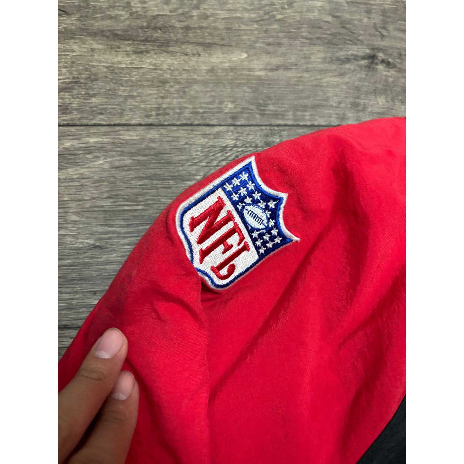 NFL × Starter × Vintage Vintage Kansas City Chiefs Spellout Starter Jacket Sz XL 90s Size US XL / EU 56 / 4 - 4 Thumbnail
