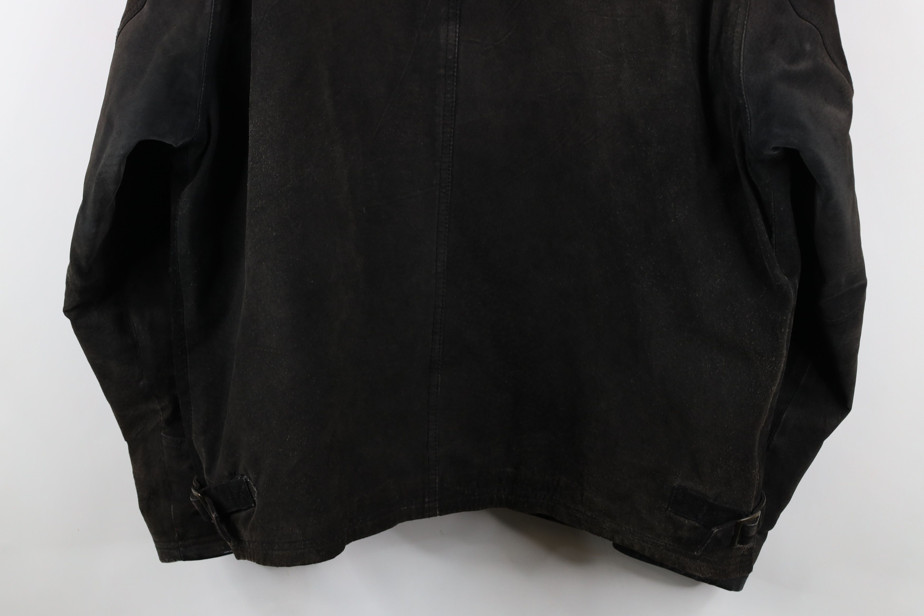 Vintage Vintage 90s Streetwear Suede Leather Buckle Back Jacket Size US M / EU 48-50 / 2 - 16 Thumbnail
