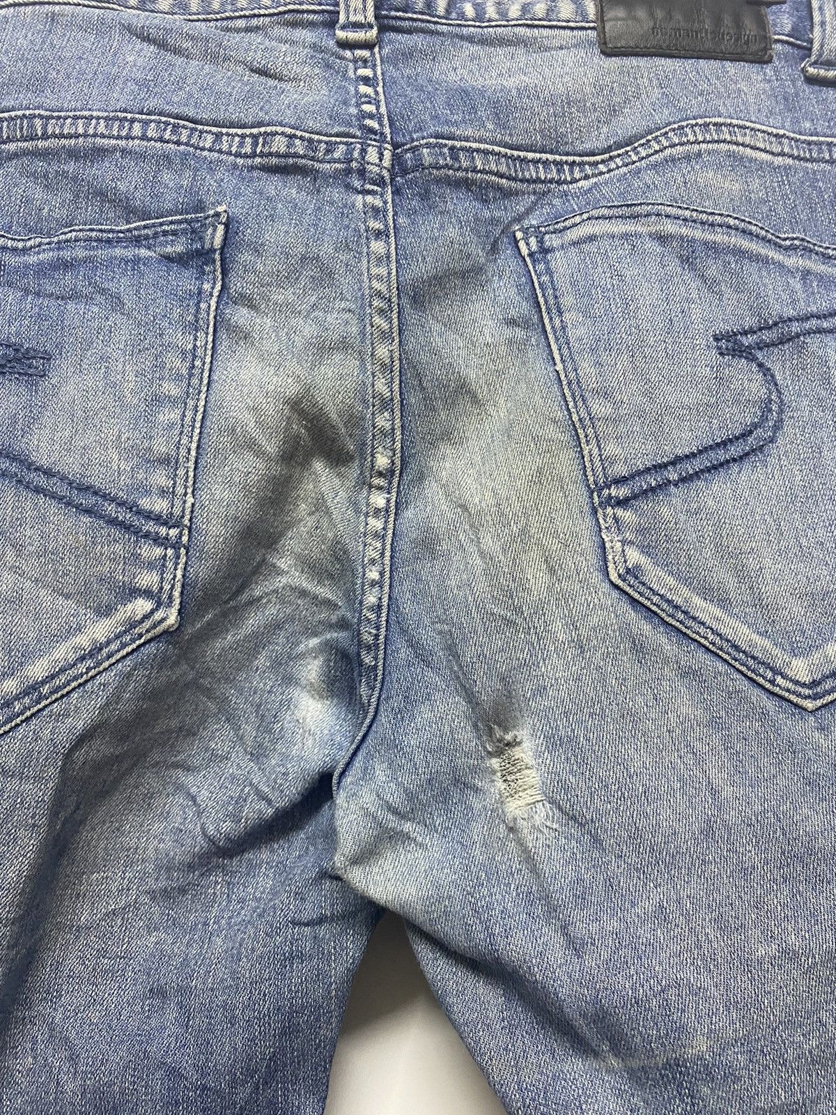 Hysteric Glamour Semantic Design Distressed Denim Stretch Jeans Art Size US 32 / EU 48 - 14 Thumbnail