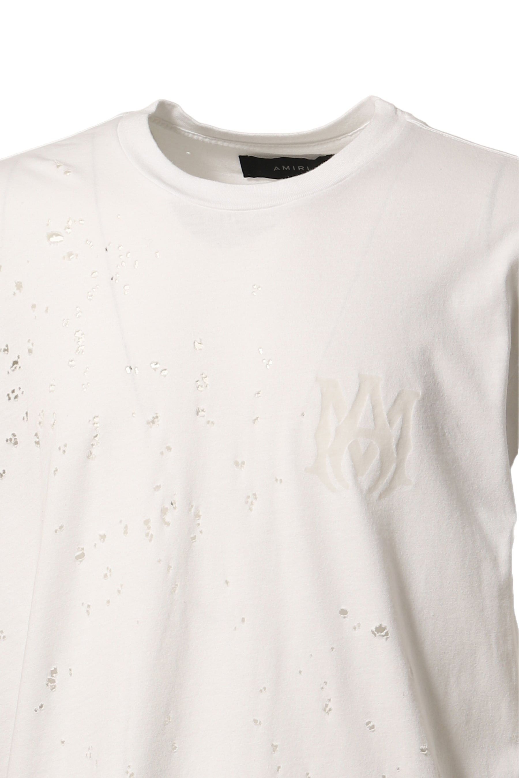 Amiri o1y0525 Logo T-Shirt in White Size US M / EU 48-50 / 2 - 2 Thumbnail