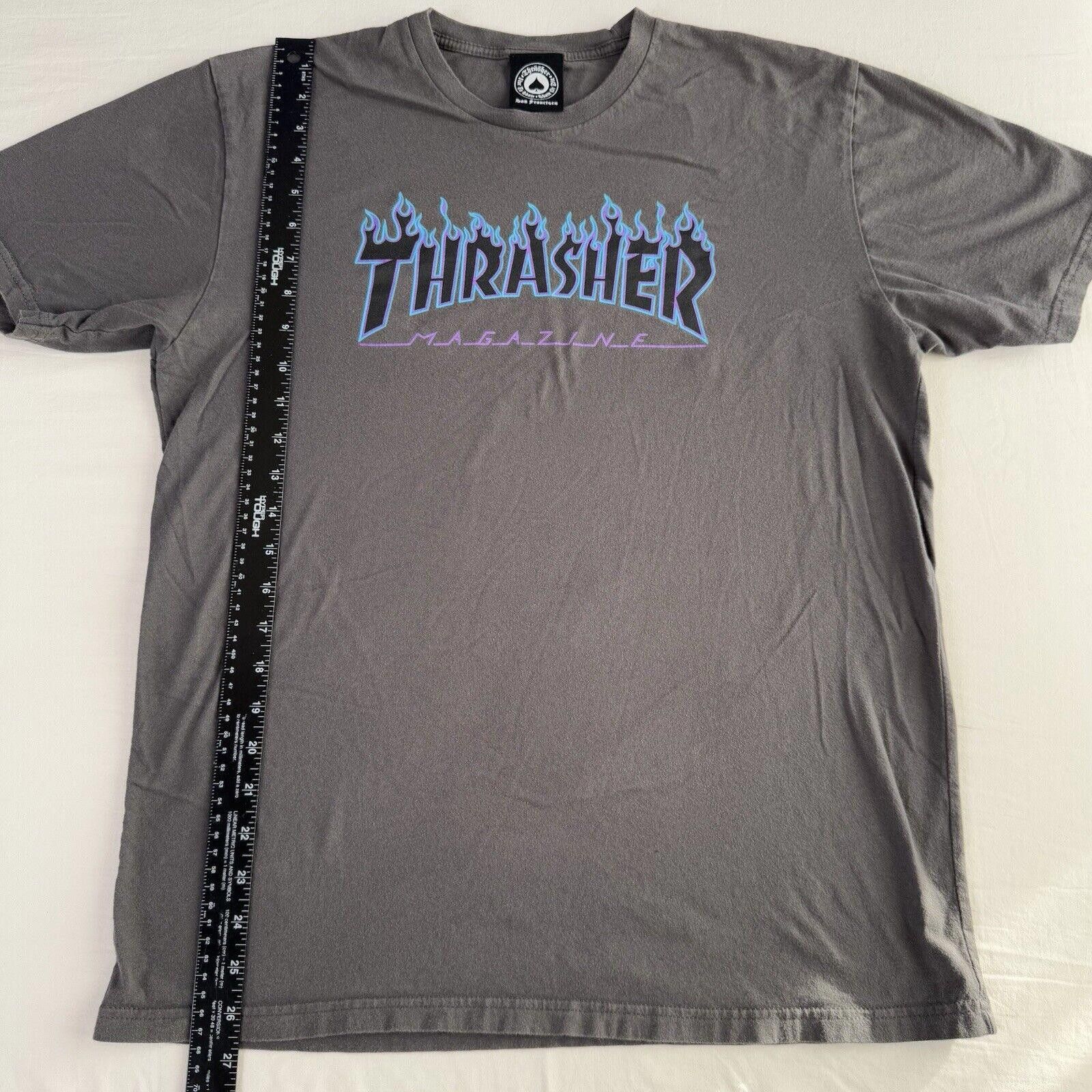 Hanes Vtg 80s Thrasher Magazine T-Shirt Skate Santa Cruz Mens L Size US L / EU 52-54 / 3 - 5 Thumbnail