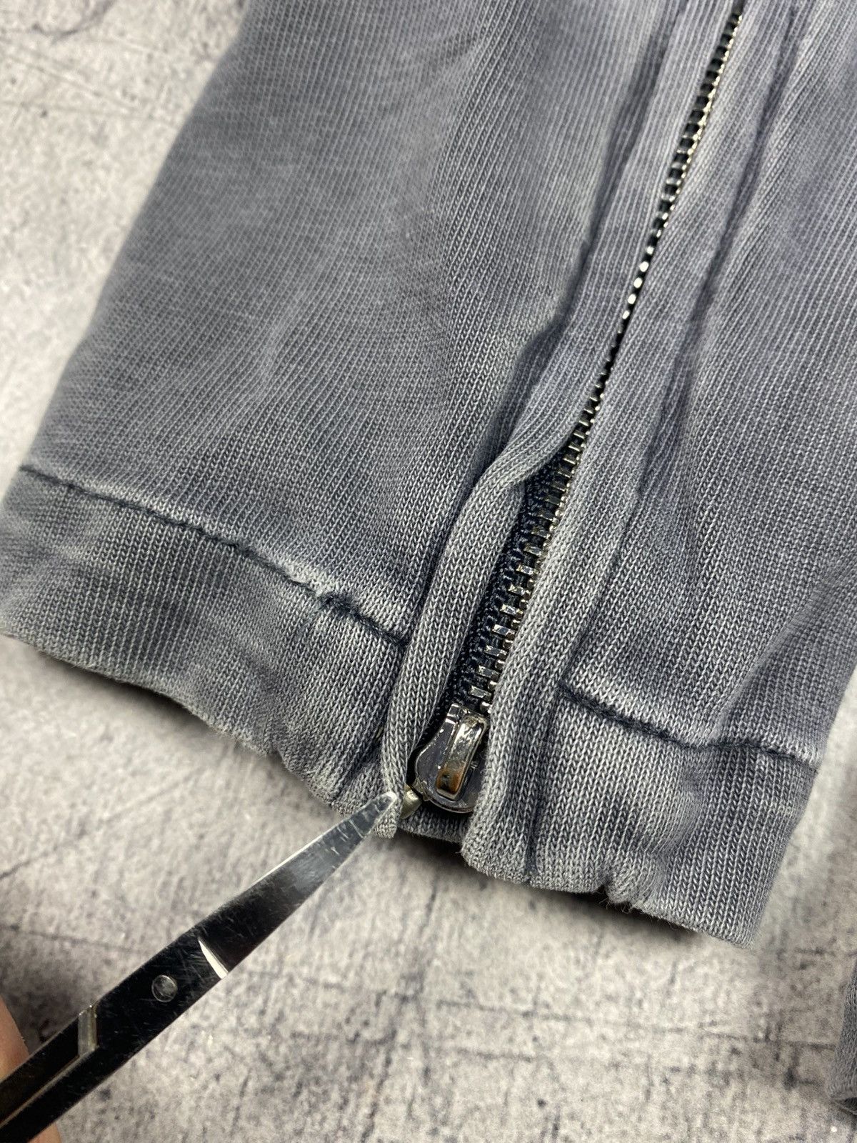 Armani Armani Jeans Grey Asymmetrical Biker Motorcycle Jacket Y2K Size XL / US 12-14 / IT 48-50 - 19 Thumbnail