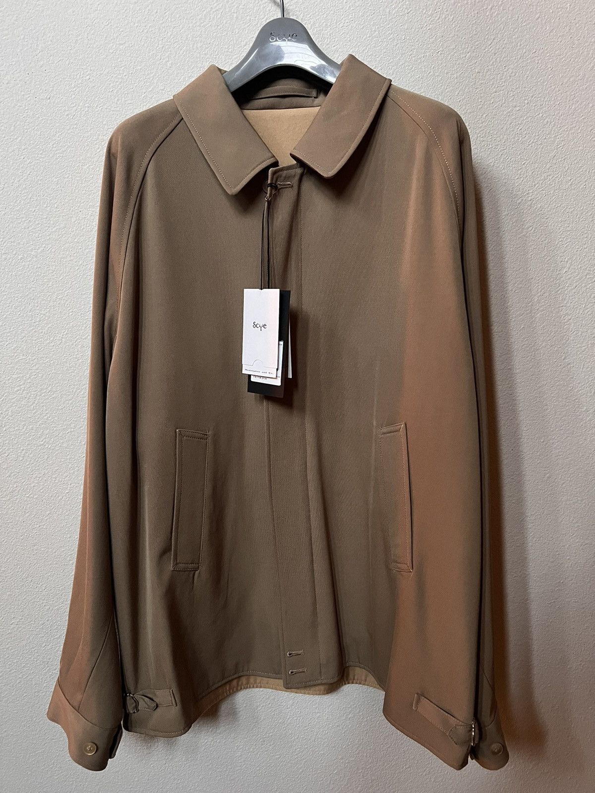 SCYE Taupe wool zip jacket L Size US XL / EU 56 / 4 - 1 Thumbnail