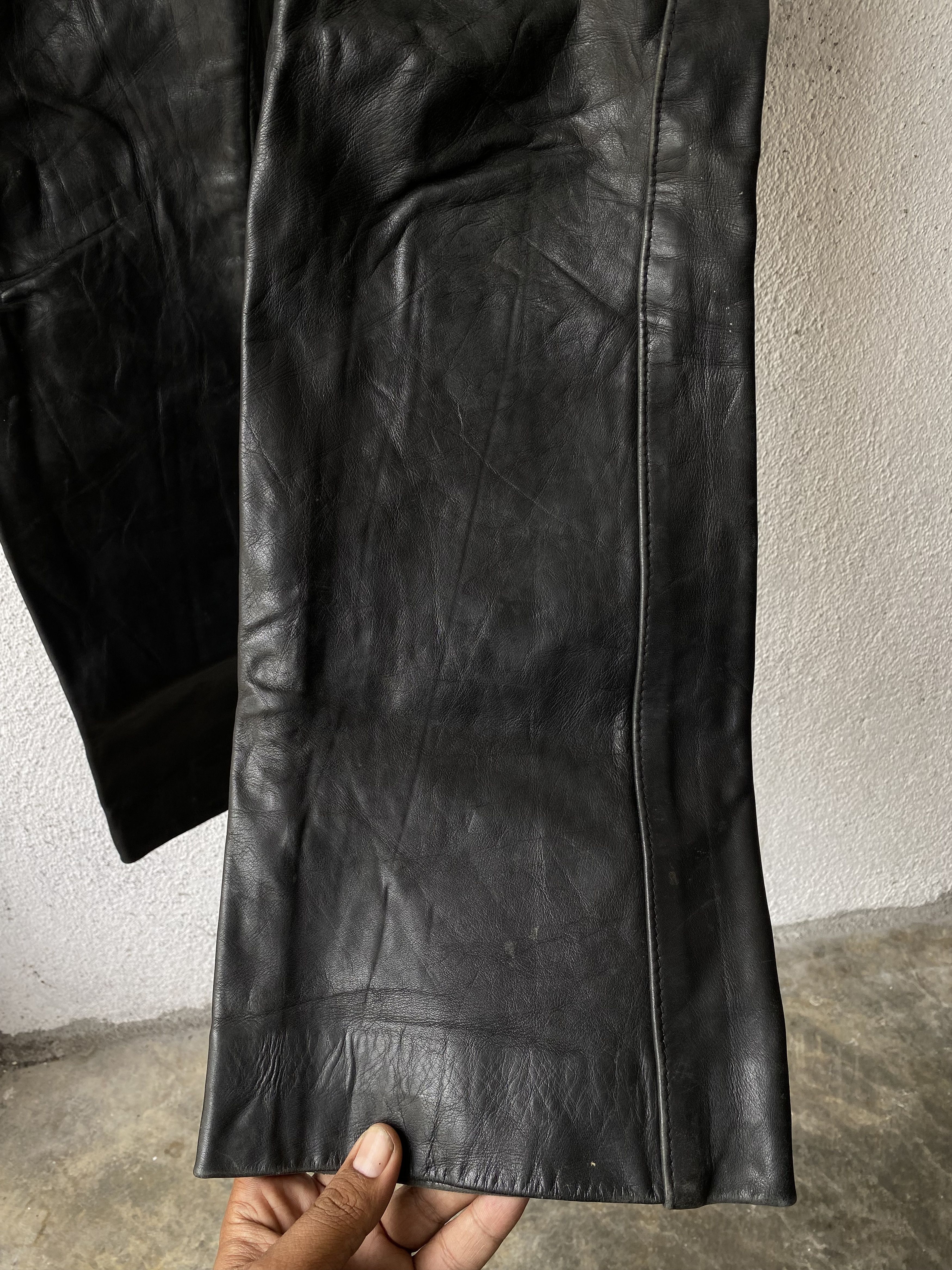Genuine Leather × Schott × Vintage Authentic Vintage Schott Perfecto Racer Leather Pants Size US 30 / EU 46 - 9 Thumbnail