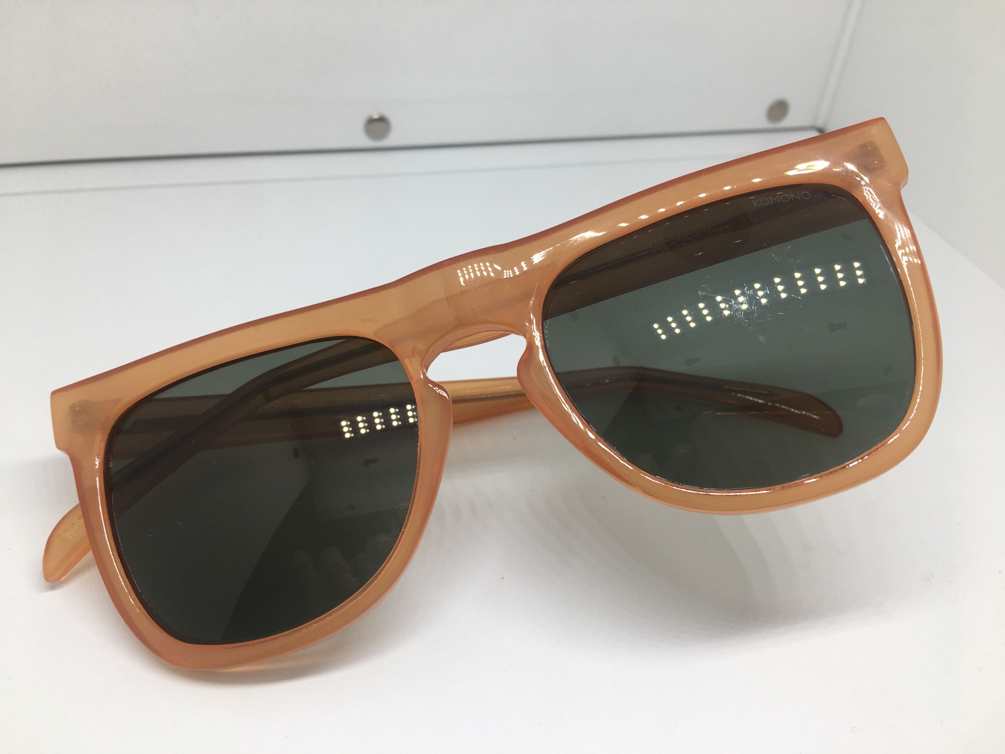 Other Komono Orange Acetate Sunglasses Frame Size ONE SIZE - 8 Thumbnail