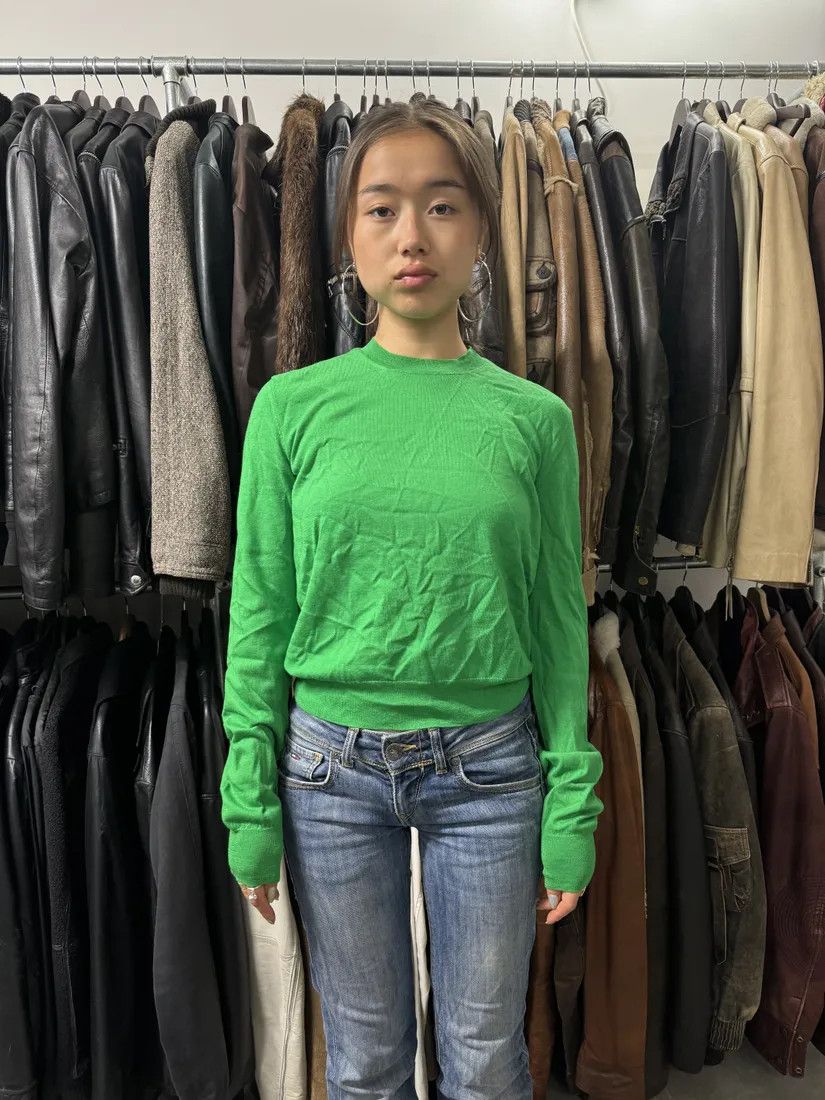 Bottega Veneta × Vintage Bottega Veneta Green Uniform Sweater Size M / US 6-8 / IT 42-44 - 3 Thumbnail