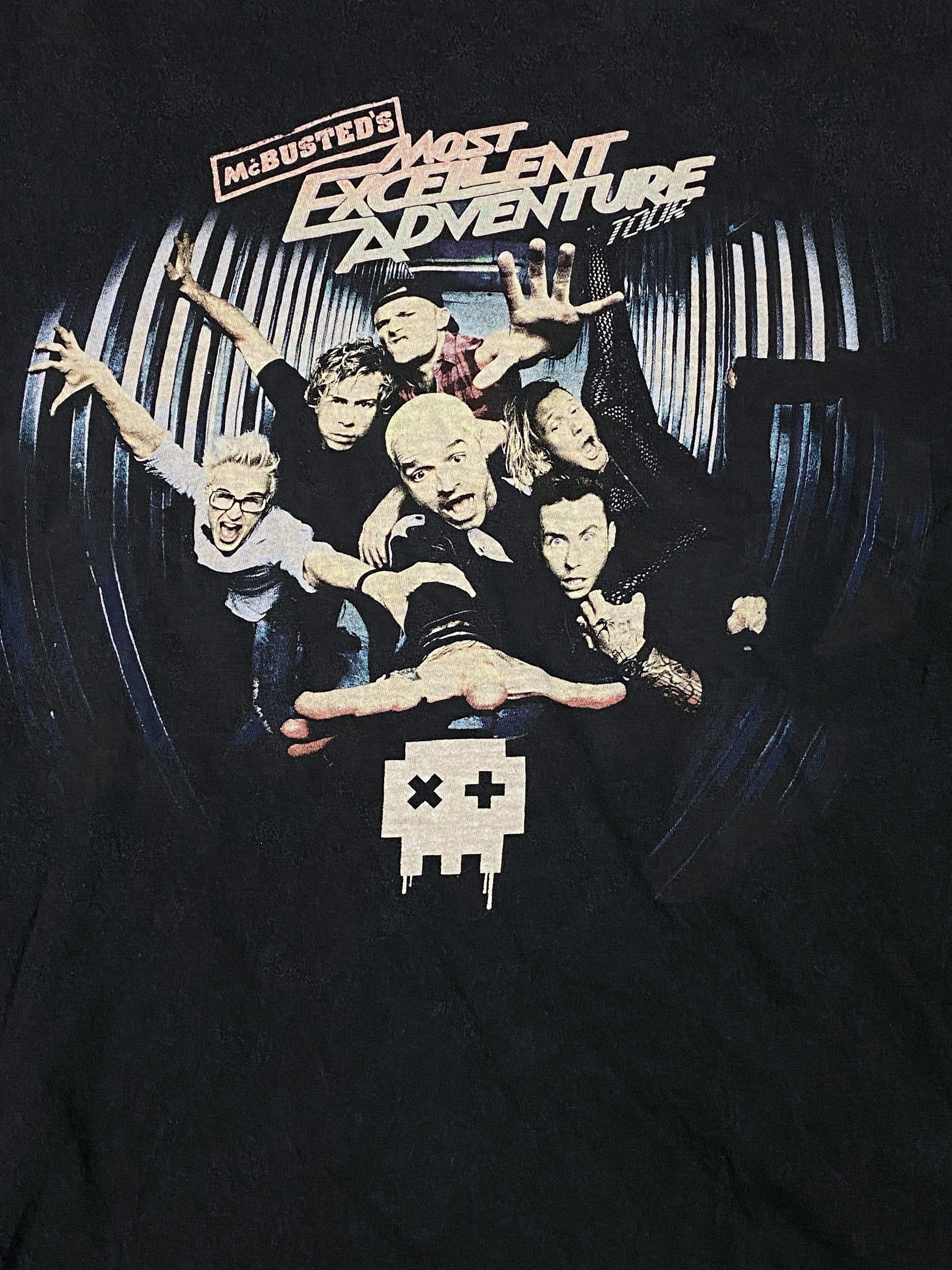 Band Tees Vintage MC BUSTED' S Most Excelent Tour Black Faded Tee M641 Size US M / EU 48-50 / 2 - 4 Thumbnail