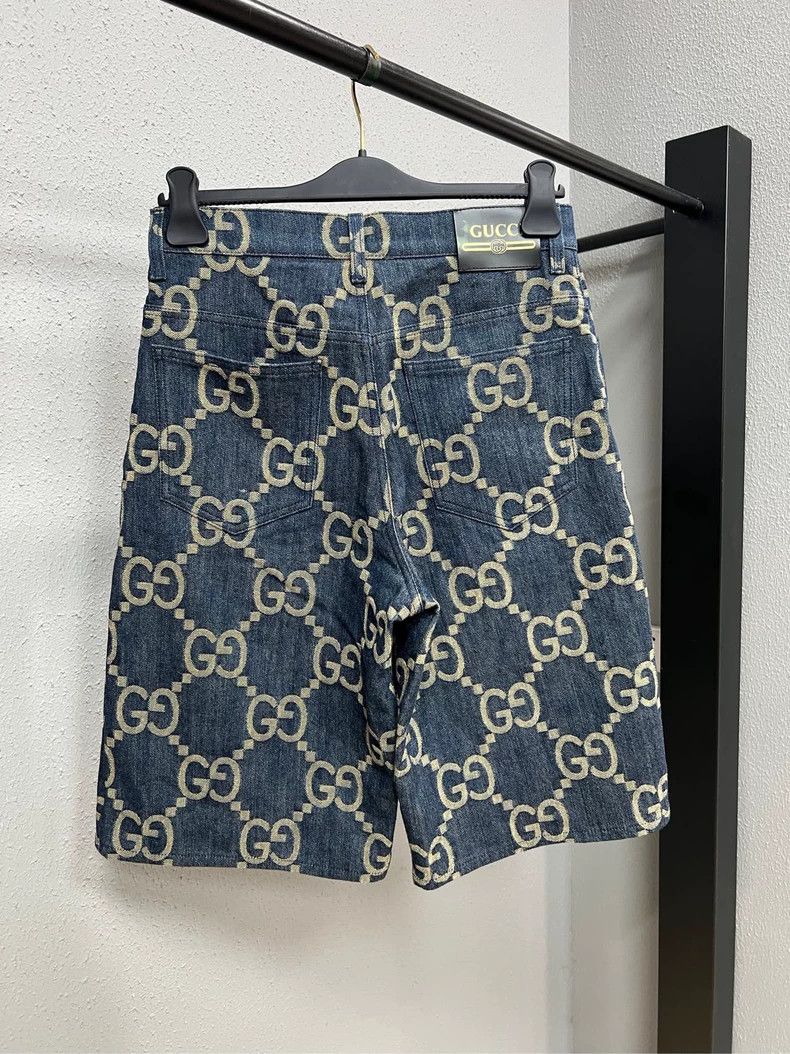 Gucci GucciOld Flower Pineapple Denim Shorts 2503-Nextarrow Size US 30 / EU 46 - 2 Thumbnail