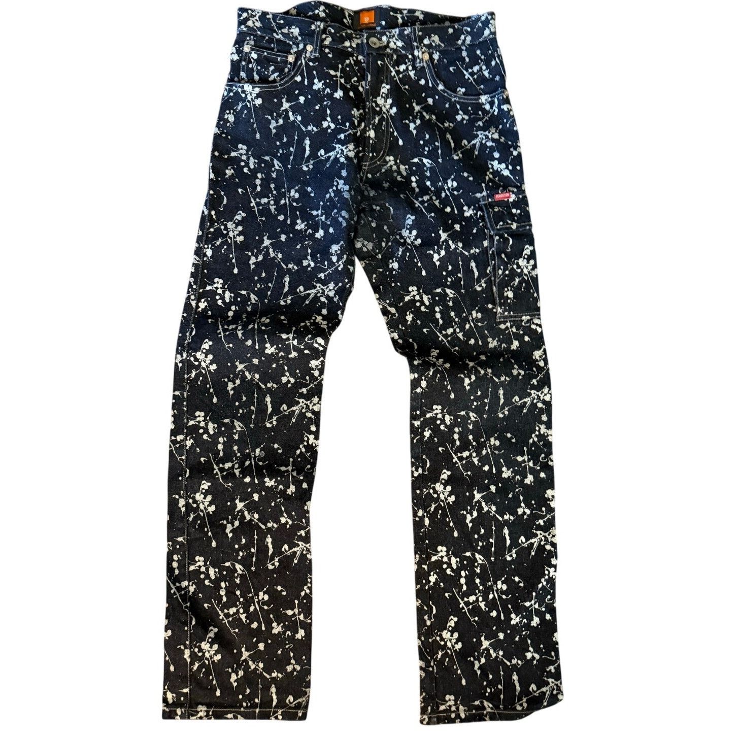 291295=Homme x Demolition Paint Splatter Jeans