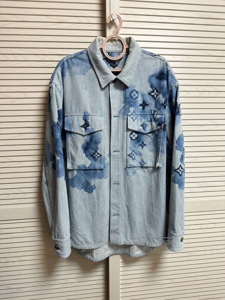 Louis Vuitton Ink tie-dyed denim shirt