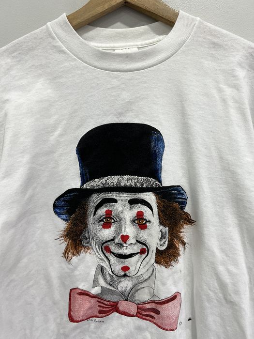 Vintage Vintage 90s Clown Tee Shirt Face logo | Grailed