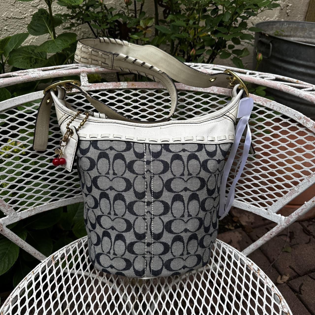 Coach Coach Denim Monogramed Bucket Bag Size ONE SIZE - 1 Thumbnail